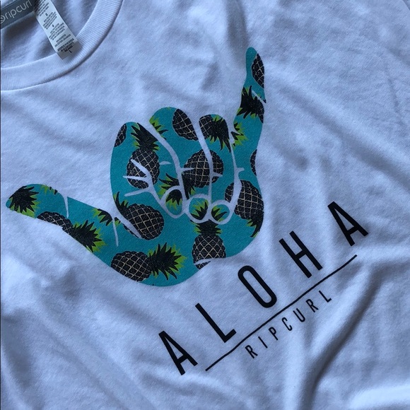 🌴💦RIP CURL- PINEAPPLE SHAKA TEE💦🌴 - Picture 4 of 5